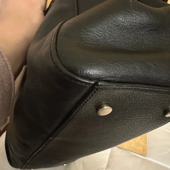 Cole Haan Leather 2-way Tote with Removable Strap EUC